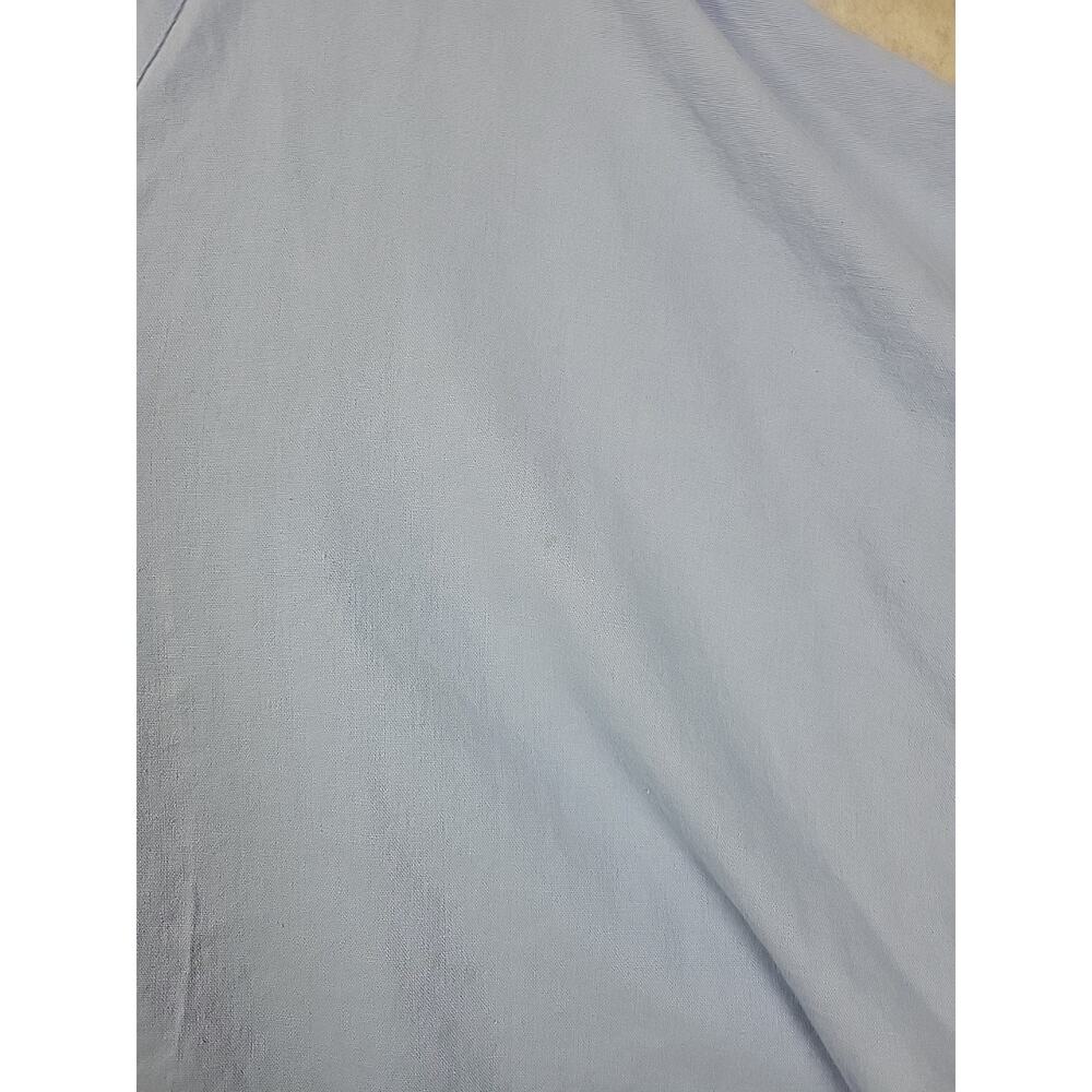 Ellos Linen Rayon Blue Lagenlook Oversized Button Up Tunic Top Women's Plus 4X - Picture 6 of 13
